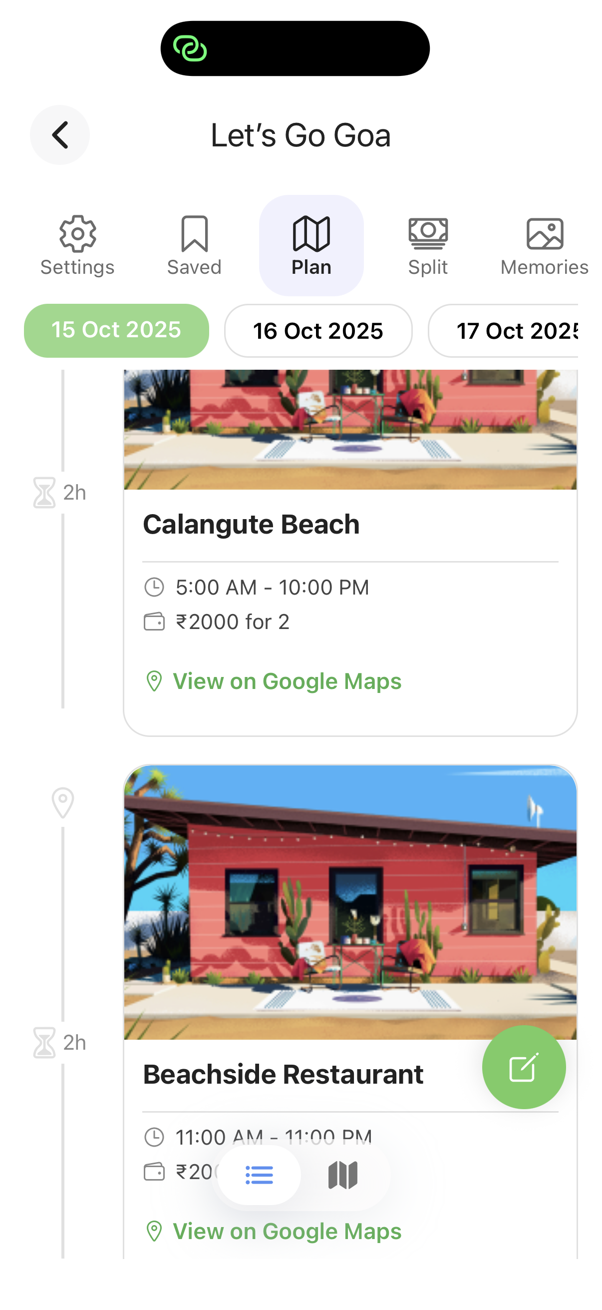 Smart Itinerary Planning